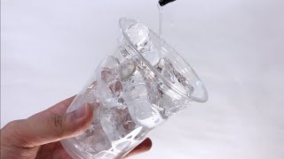 氷に大量のレジンをぶっこんで固めていく動画