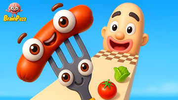 Sandwich Runner VS Fork N Sausage 😋 Satisfying SpeedRun All Level Gameplay 