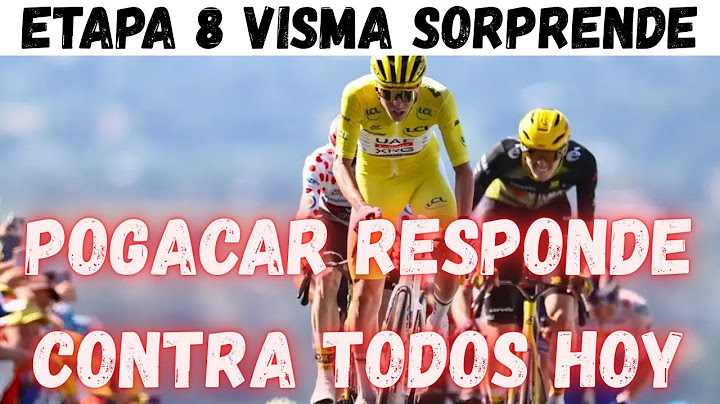 ETAPA 8 TOUR DE FRANCIA 2025 VINGEGAARD CON VISMA SORPRENDE A POGACAR