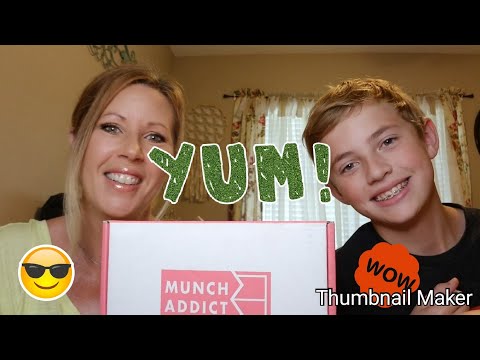 Munch Addict June 2019 snacks! 