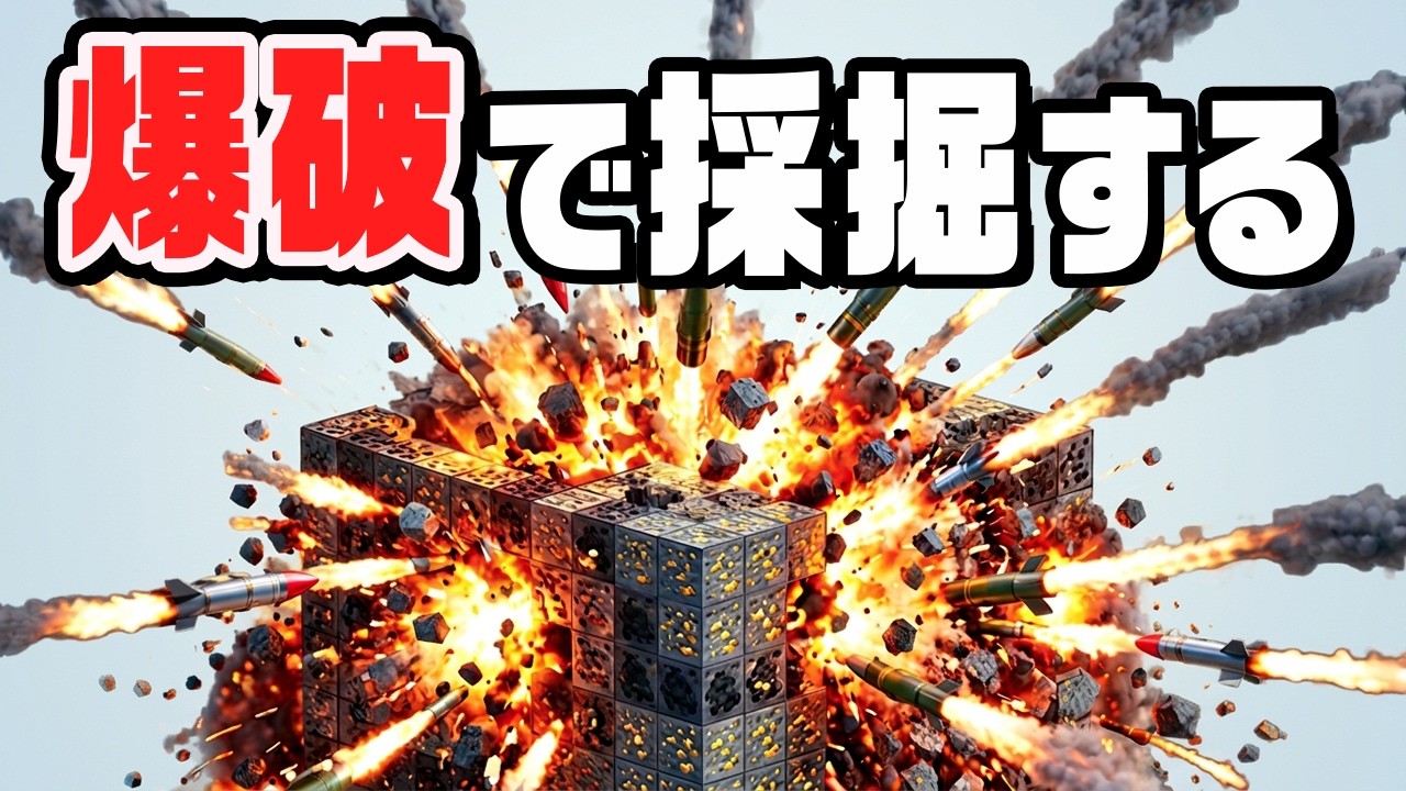 自動爆破レーザーで資源を掘りまくって大儲けする