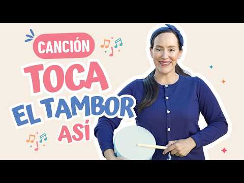 Toca el Tambor Así 🥁 | Spanish Children's Song | Canción Infantil - Miss Vale