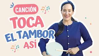 Toca el Tambor Así 🥁 | Spanish Children's Song | Canción Infantil - Miss Vale screenshot 1