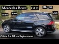 How to replace the cabin air filters in your Mercedes GLE 2016-2018, ML 12-15, GL 13-16, GLS 17-18