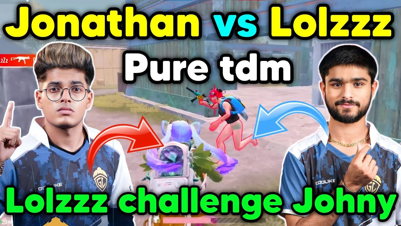 Jonathan vs Lolzzz pure tdm challenge after a long time 🔥 Who win this ...