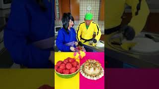 Watermelon Balls Vs Coffee Cake Ice Cream Challenge