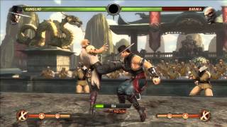 Mortal Kombat 9 (2011) - Kung Lao 55% Double Spin X-Ray Combo