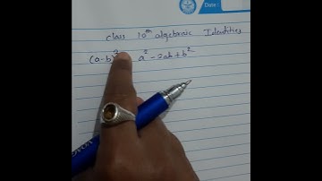 class 10th algebraic identities