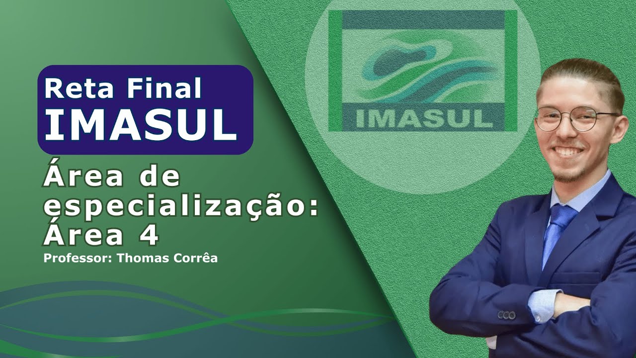 IMASUL 2024: Revisão de reta final Geoprocessamento e Sensoriamento Remoto | Com Thomas Corrêa
