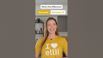 Because Vs. Because Of  #shorts #learnenglish #grammar #vocabulary #english