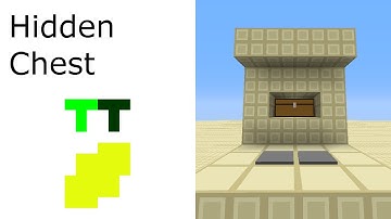 Minecraft Redstone Tutorial - Hidden Chest
