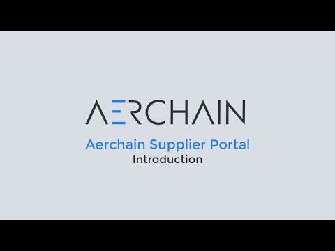 Aerchain supplier portal introduction [English]