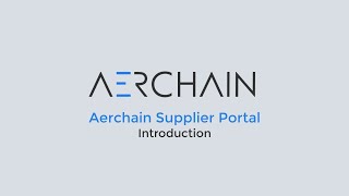 Aerchain supplier portal introduction [English] screenshot 5