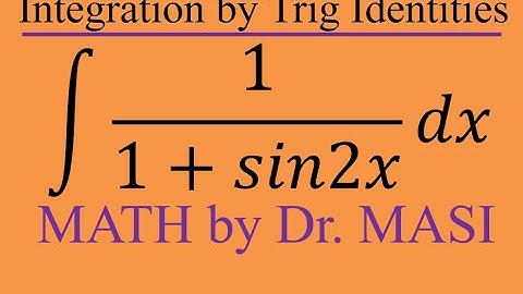 Integral of 1/(1+sin(2x)), How to integrate, Indefinite Integral, Integration, Calculus
