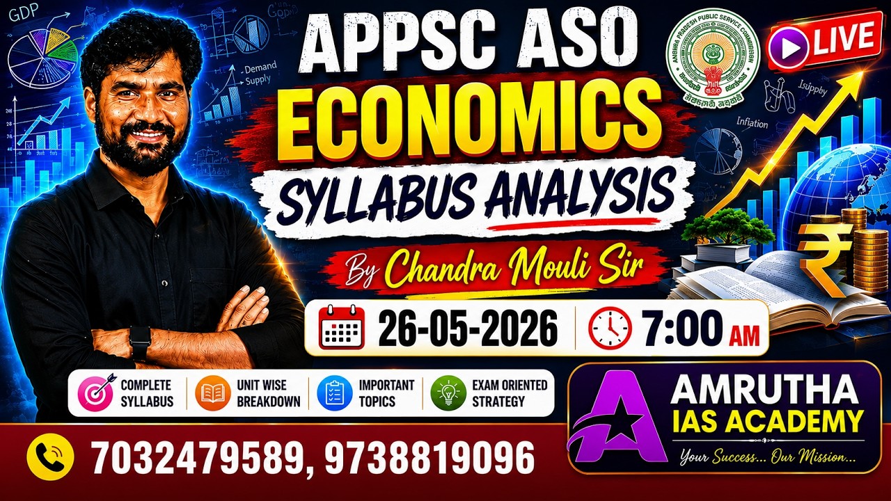 ASO ECONOMICS SYLLABUS ANALYSIS BY CHANDRAMOULI SIR