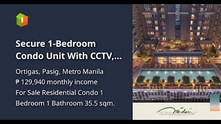 Secure 1-Bedroom Condo Unit With Cctv, Fire Alarms, And Lobby Access