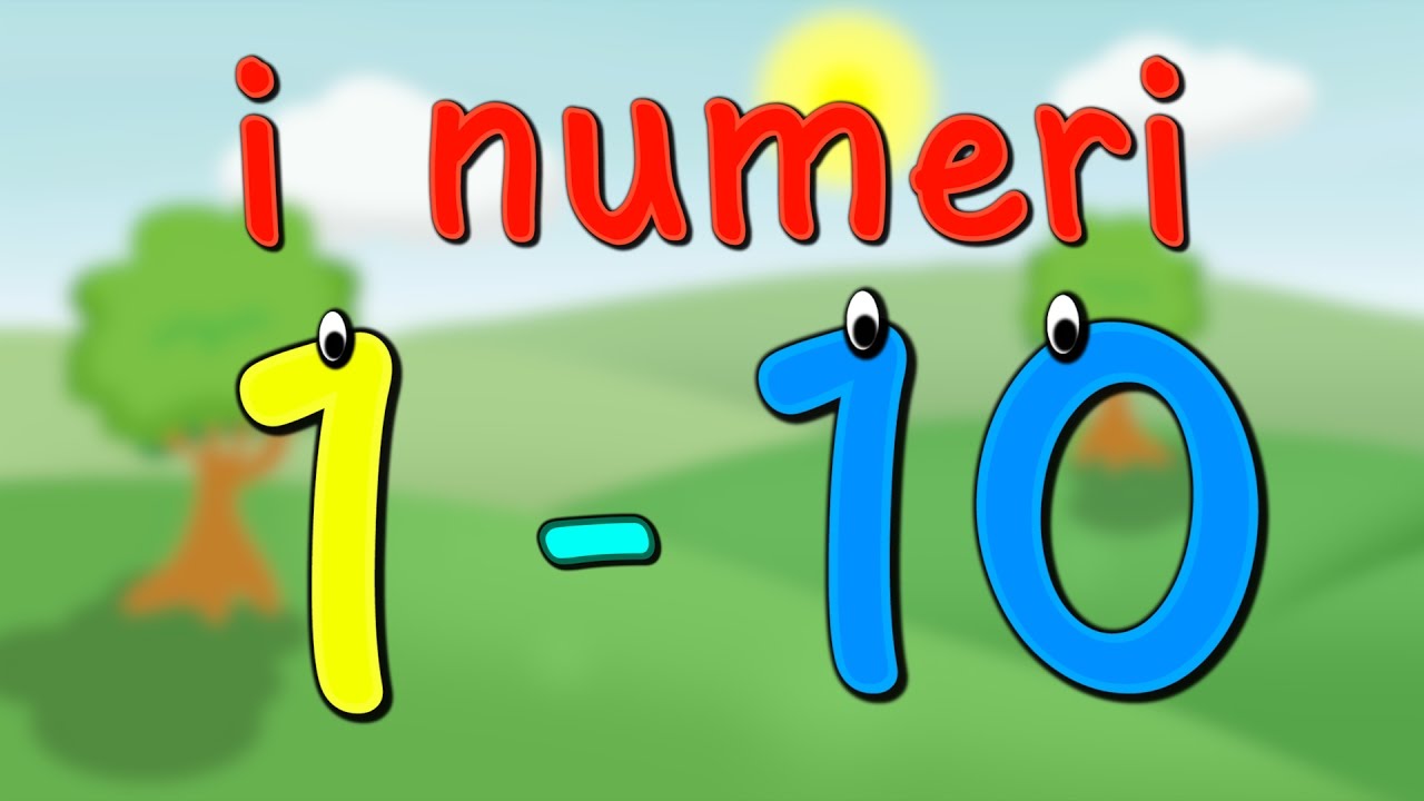 I numeri da 1 a 10 - Imparare a contare e a scrivere i numeri - Canzone per bambini