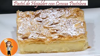 Pastel de Hojaldre con Crema Pastelera | Receta de Cocina en Familia