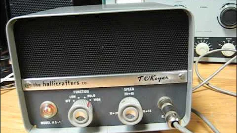 Hallicrafters HA1 TO Keyer at N4LQ