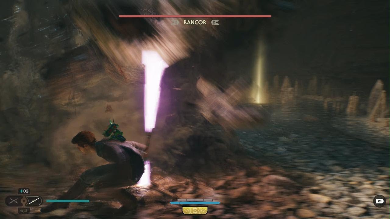 STAR WARS Jedi: Survivor Cal vs. Rancor - YouTube