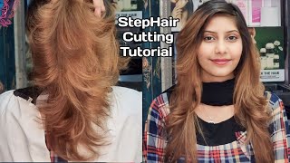 Step Hair Cutting Tutorial | Step By Step | ADVANCED Step Hair Cutting