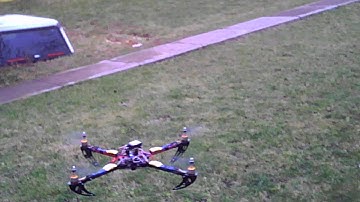 x525 quadcopter first flight after build