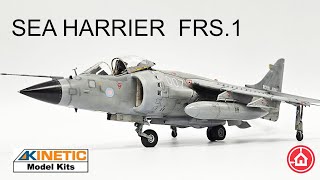 Kinetic 1/48 Sea Harrier FRS.1. Model Aircraft build.