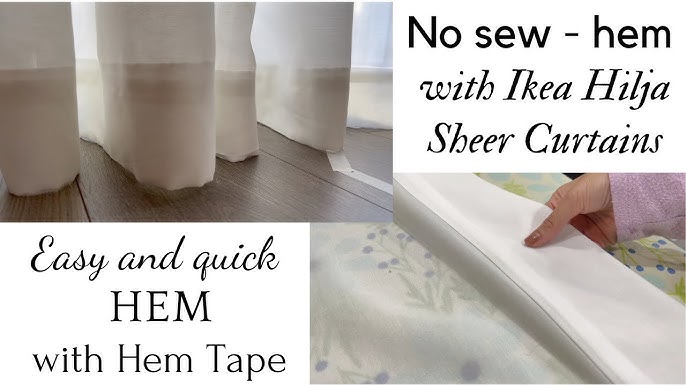 The Easiest Way To Hem Curtains Without Any Sewing