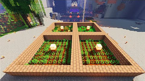 建築 アプデで追加された新ブロックで畑つくったらおしゃれすぎ