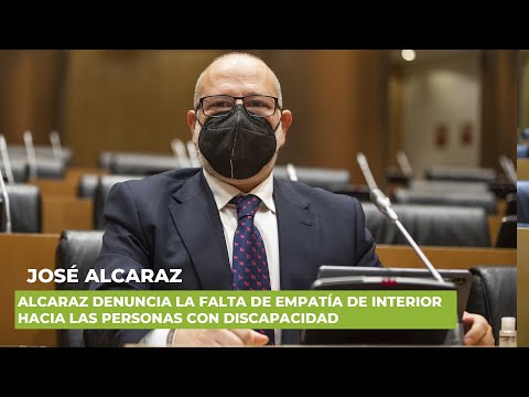 Alcaraz denuncia la falta de empatía de Interior hacia las personas con discapacidad