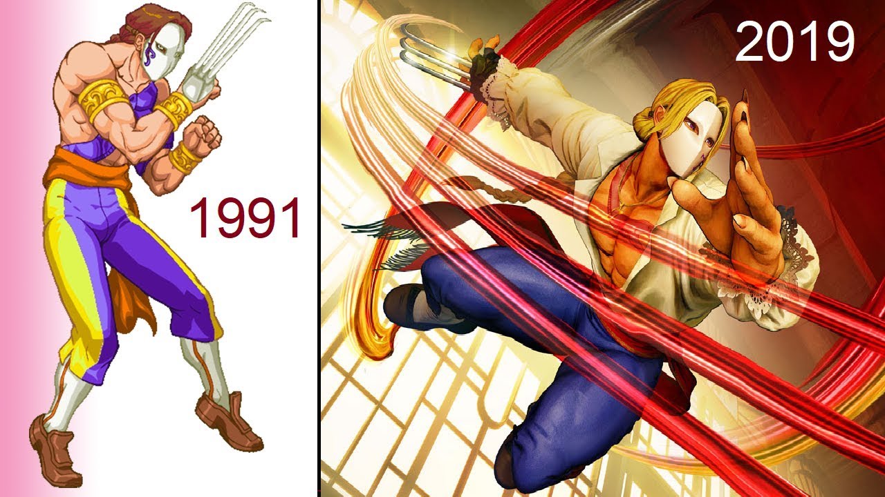 Evolution of VEGA (Street Fighter) 1991 to 2019 