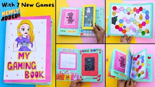 7 Paper Games in a Book/How to make Easy Gaming Book/DIY Cute &amp; Funny Paper Games/Paper Game Book