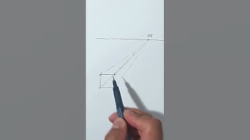 como dibujar un cubo con  1 punto de fuga #fypシ #geometry #tutorial #dibujo #architecture #drawing