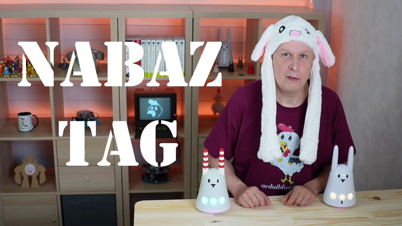 NABAZTAG véritable V1 Lapin Interactif Intelligent Wifi robot VIOLET