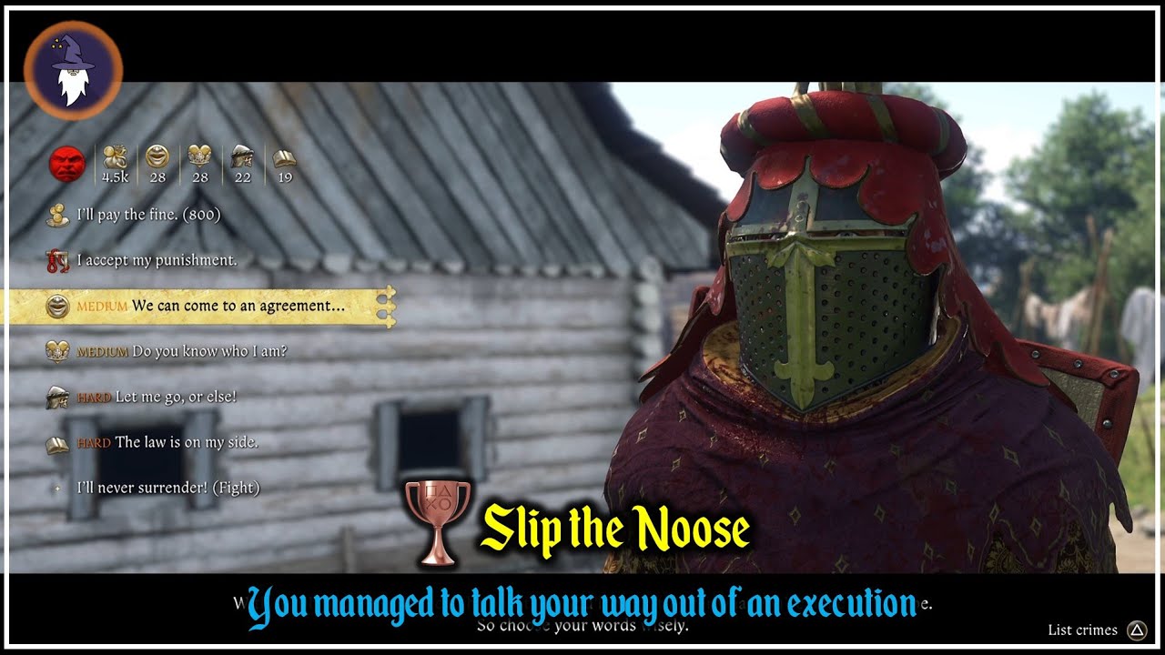 KINGDOM COME DELIVERANCE 2 TROPHY SLIP THE NOOSE [You talked