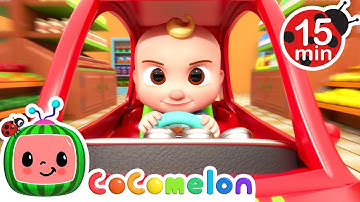 Shopping Cart Race at the Grocery Store | CoComelon | Songs and Cartoons | Best Videos for Babies