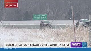 ARDOT continues to clear highways after winter storm