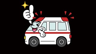 【ギュイーン走行】🚑はたらくくるま救急車が急坂を突破！Working ambulance car clears steep hill run!