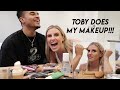 MY BOYFRIEND DOES MY MAKEUP CHALLENGE!!