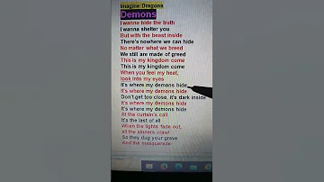 Demons imagine dragons_ when you feel my heat