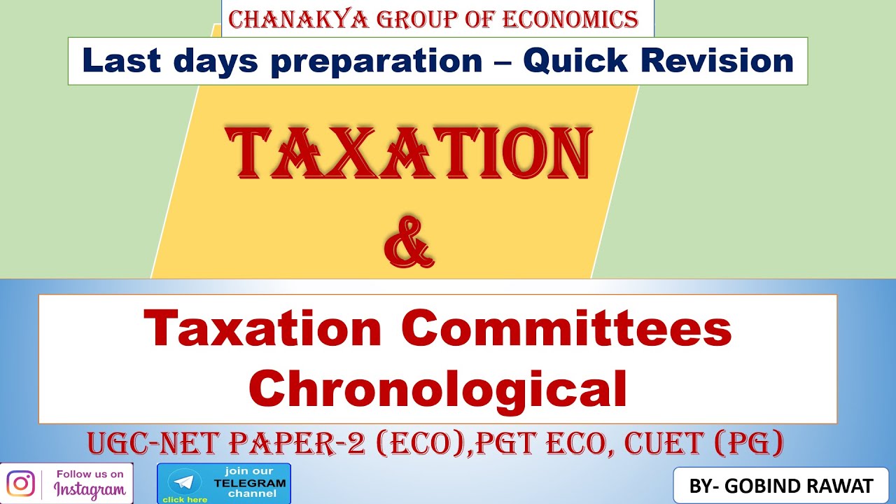 Taxation& Taxation Committees Chronological