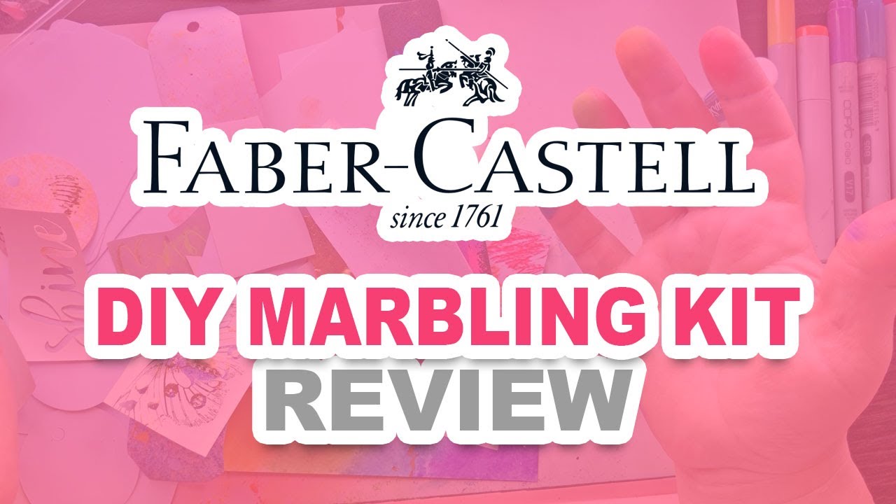 DIY Paper Marbling Faber-Castell Marbling Art For Beginners 