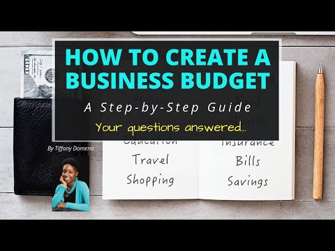 create a business budget