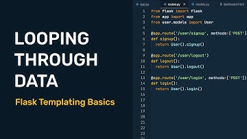 Flask Templating Basics - Looping Through Data