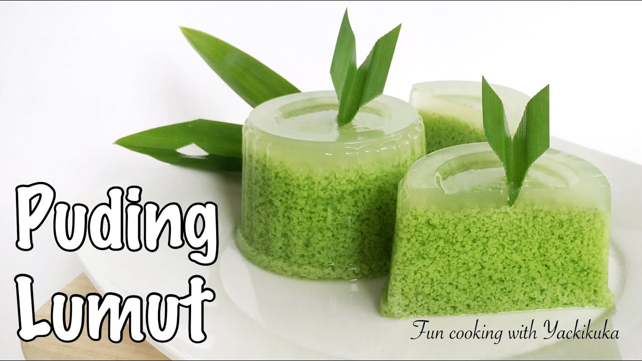 RESEP Cara  Membuat  Puding  Lumut Pandan Moss Pudding 