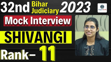 Shivangi | Rank-11 | 32nd Bihar Judiciary 2023 | Target for IQ