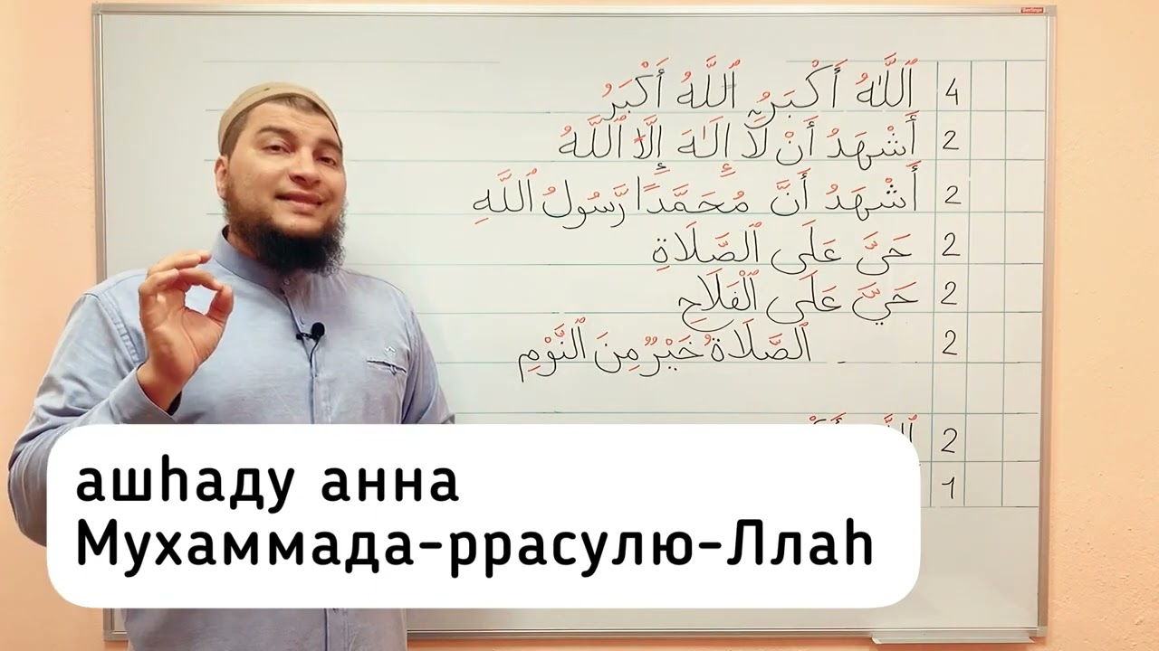 Ошибки при произнесении Азана| Абу Ясин Руслан Маликов - YouTube