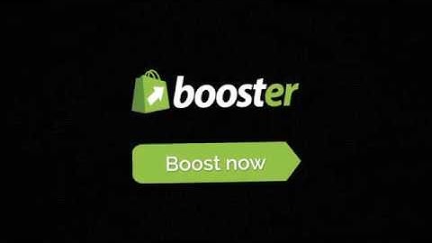 Booster Theme - The Best Shopify Theme