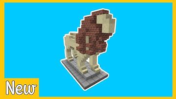 Minecraft: How To Build A Lion Statue Tutorial (#185)