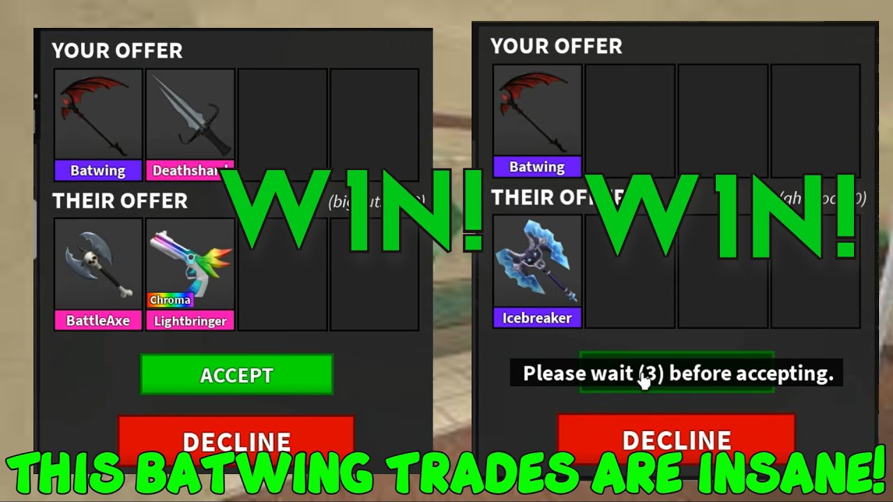 Trading my okay inv?? (EW SET AND BATWING IS THERE TOO JUST TOO LAZY TO SS  THAT RN LOL)